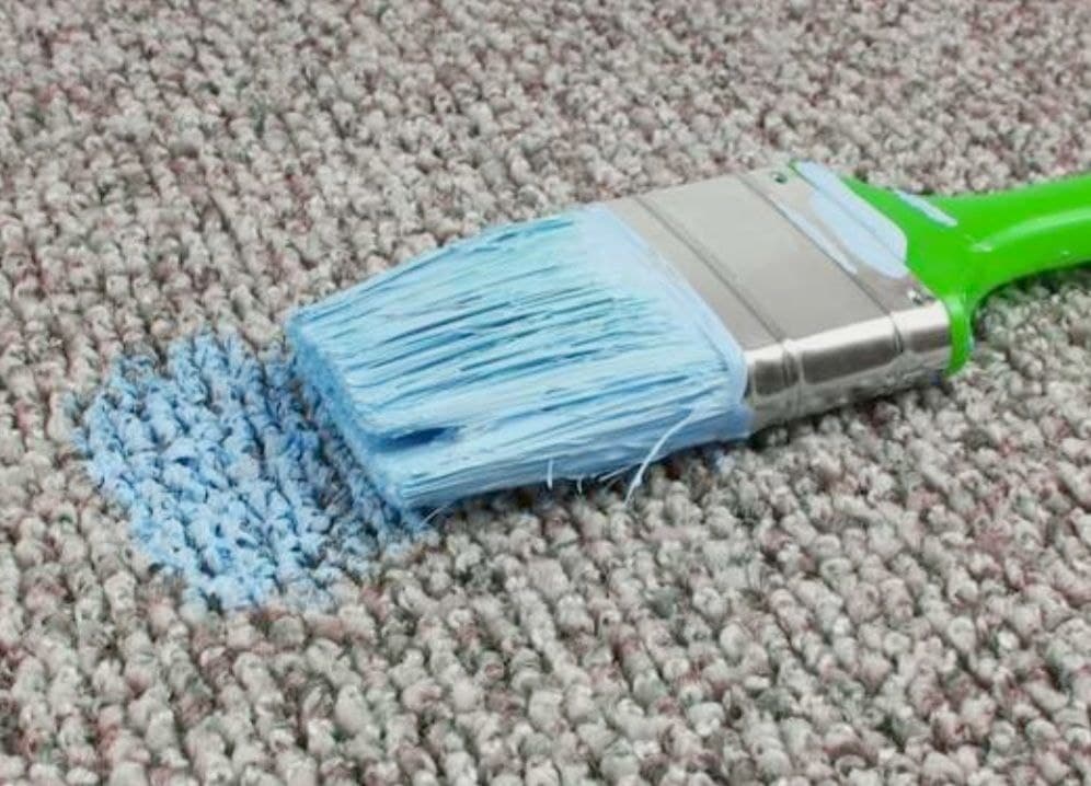  پاک کردن لکه رنگ خشک شده از فرش